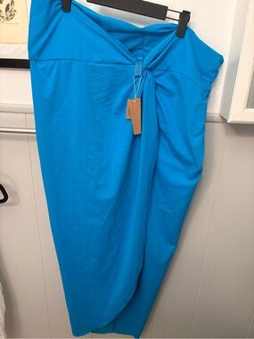 SKIMS Turquoise Blue Swim Sarong